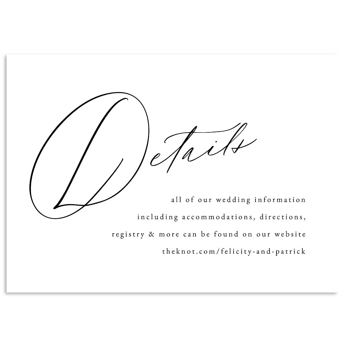 Simply Devoted Wedding Enclosure Cards