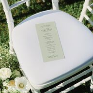 Dainty Frame Wedding Programs Thyme Signature