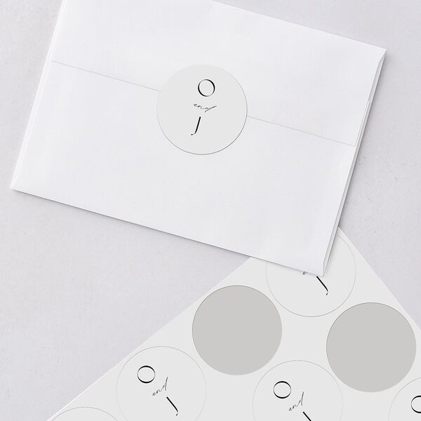 Just Us Wedding Stickers Pure White