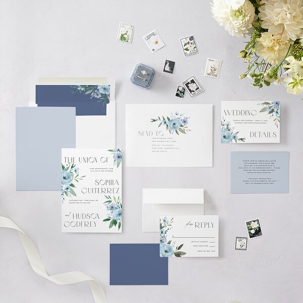 Beloved Union Wedding Invitations Ocean Signature Blank No Standard