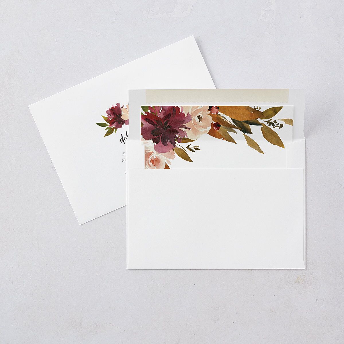 Fall Foliage Wedding Invitations Chestnut Signature Blank No Standard