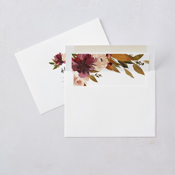 Fall Foliage Wedding Invitations Chestnut Signature Blank No Standard