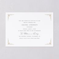Church Cross Bridal Shower Invitations Pure White Signature Blank Standard