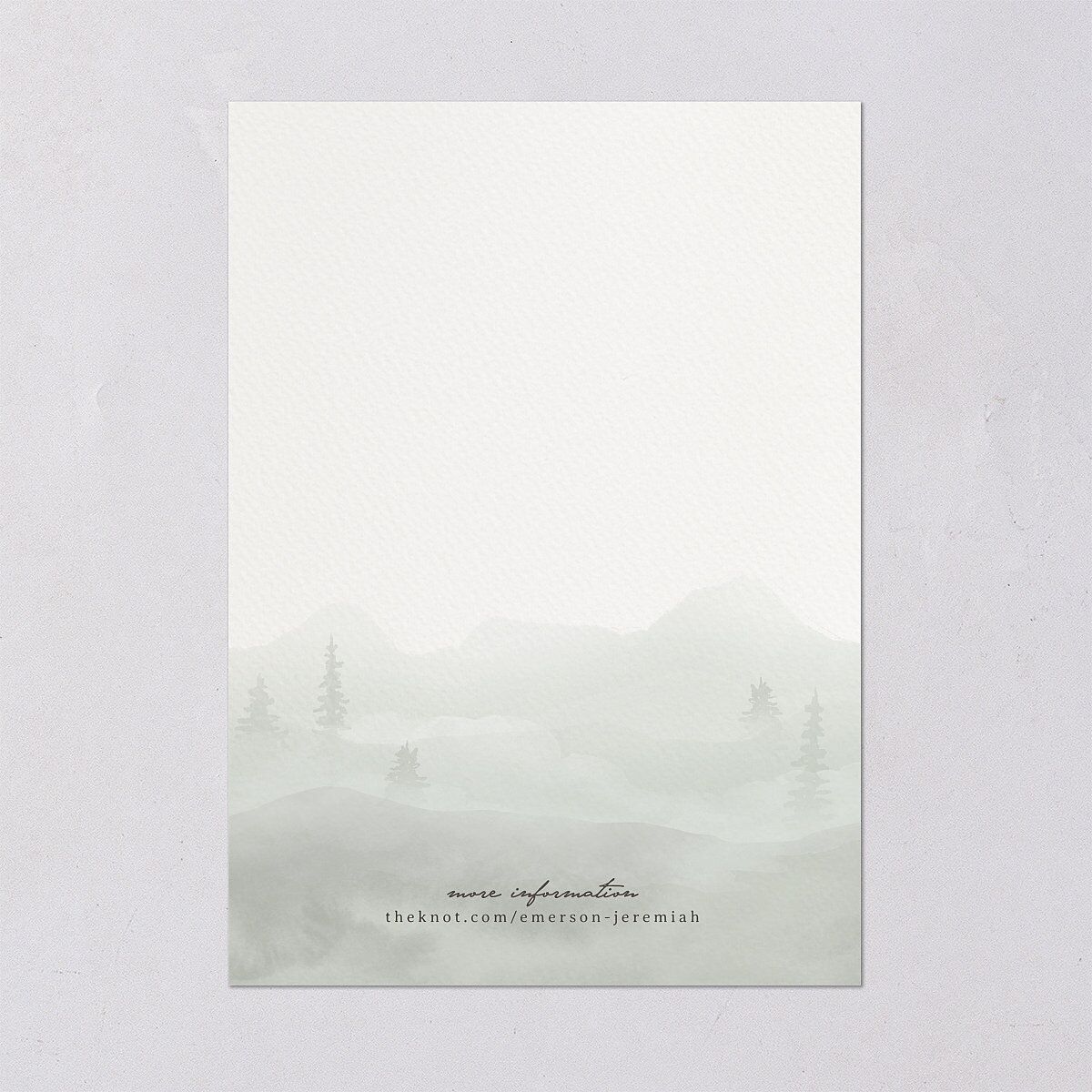 Antler Monogram Mountain Wedding Invitations Forest Signature Blank No Standard