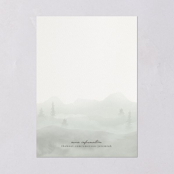 Antler Monogram Mountain Wedding Invitations Forest Signature Blank No Standard