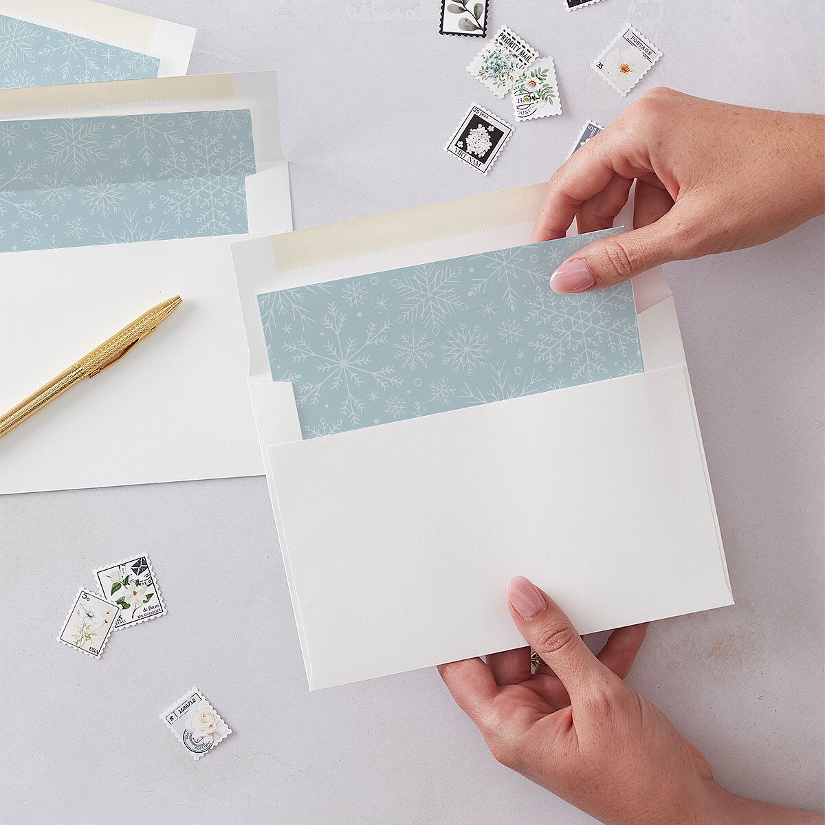 Snowflake Window Envelope Liners — view 2