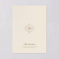 Floral Vintage Lattice Wedding Invitations Champagne Signature Blank No Standard