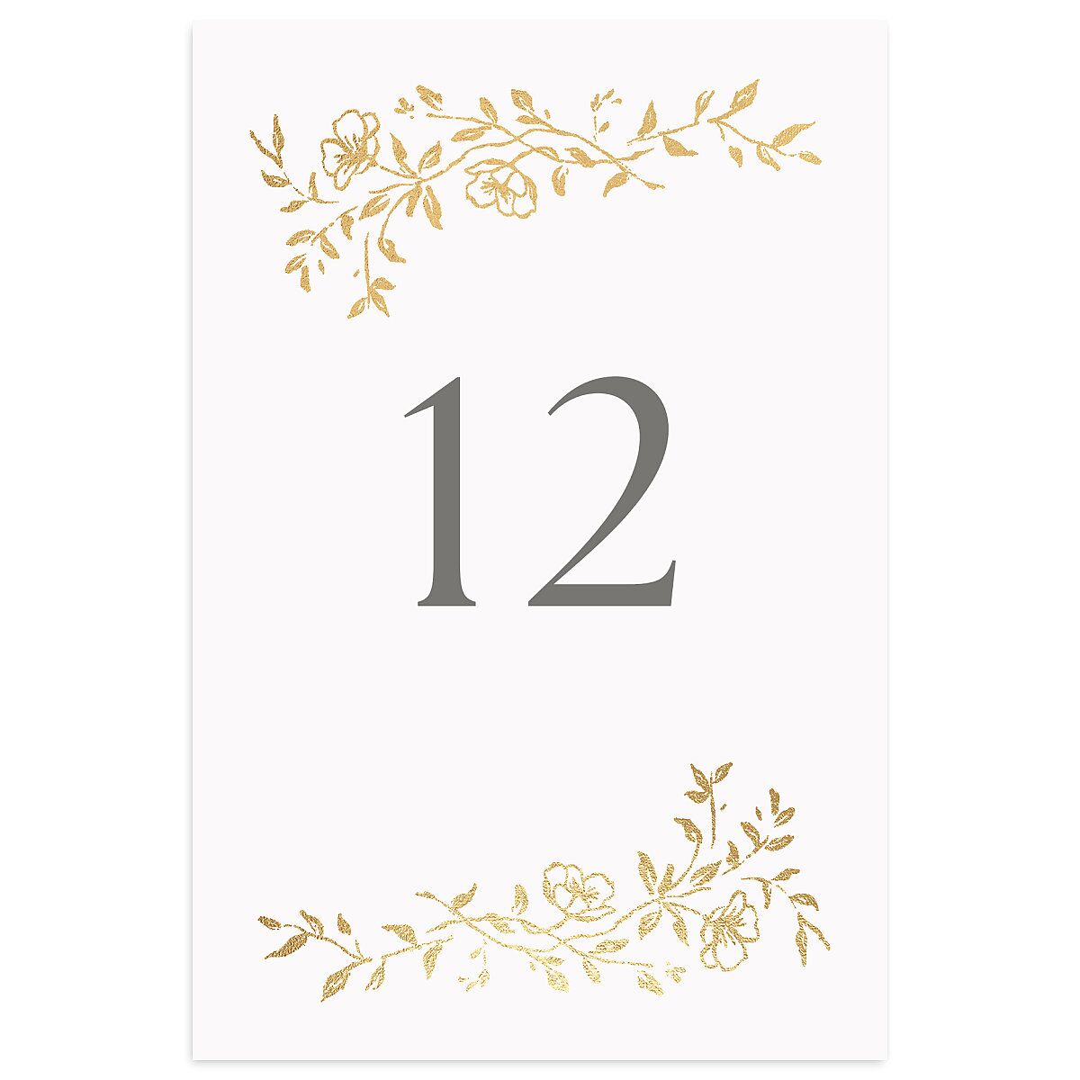 Gilded Branches Table Numbers