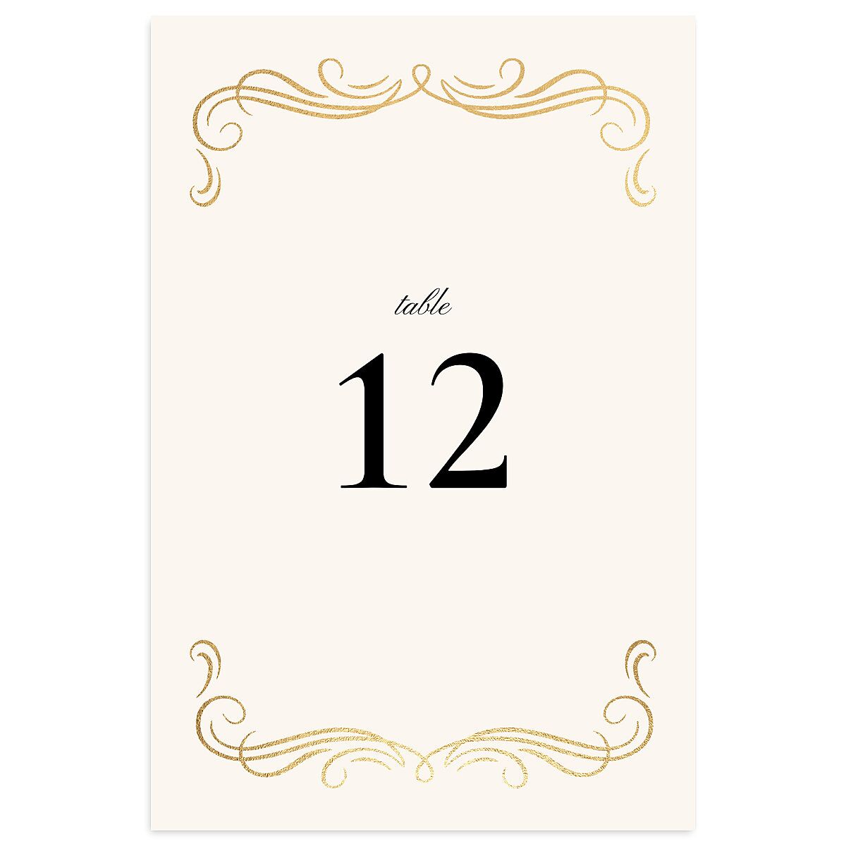 Antique Fairytale Table Numbers
