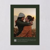 Elegant Mountain Monogram Wedding Invitations Dark Green Signature Blank Standard No