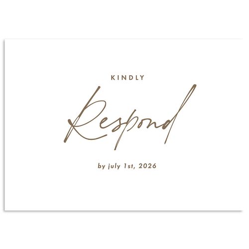 Picture This Photo Wedding Response Cards Sepia Signature Standard
