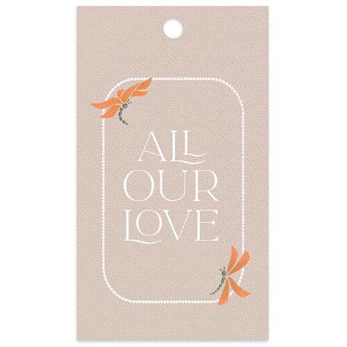 Twilight Pond Favor Gift Tags Taupe Signature