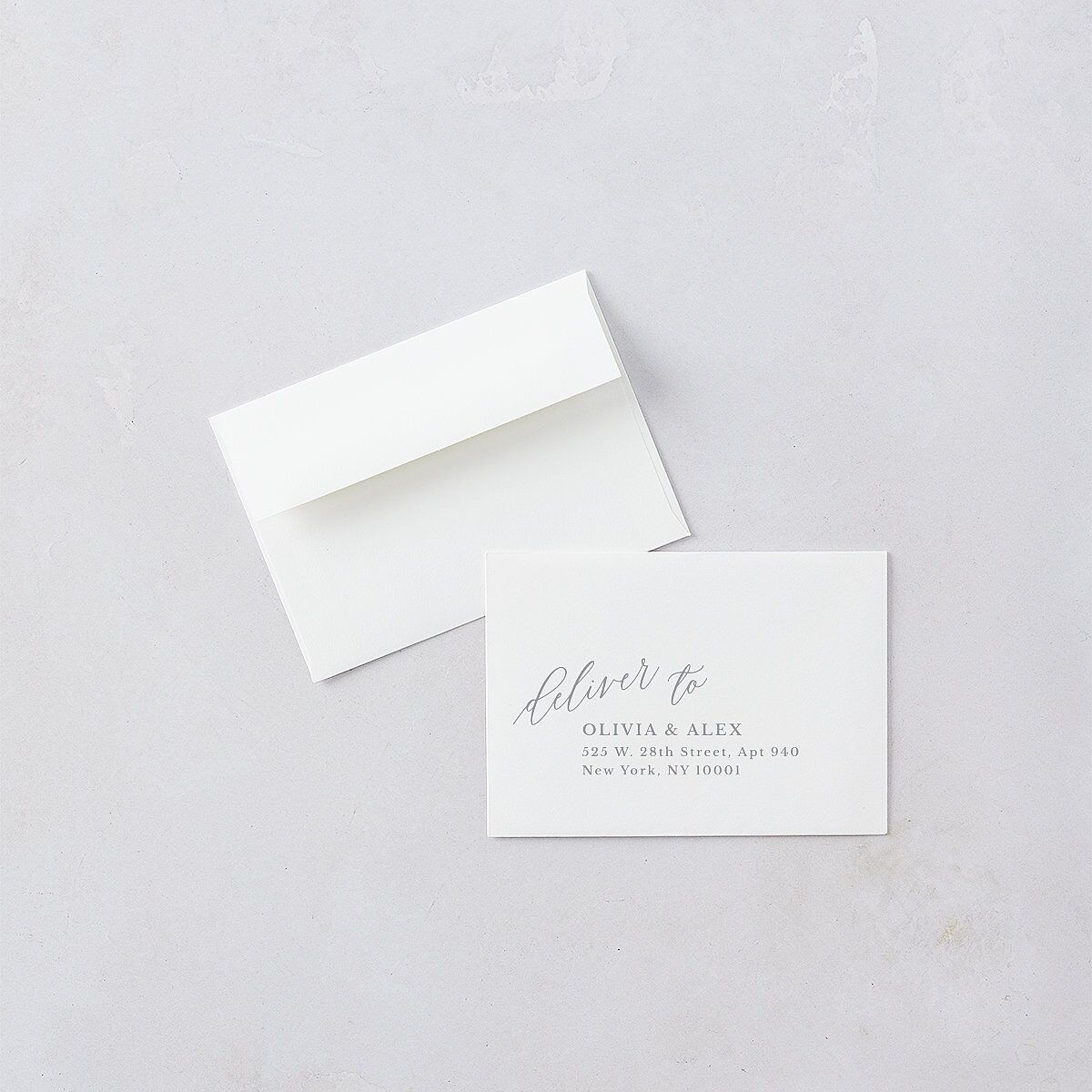 At Last Wedding Response Cards Dusty Blue Signature Standard