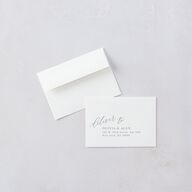 At Last Wedding Response Cards Dusty Blue Signature Standard