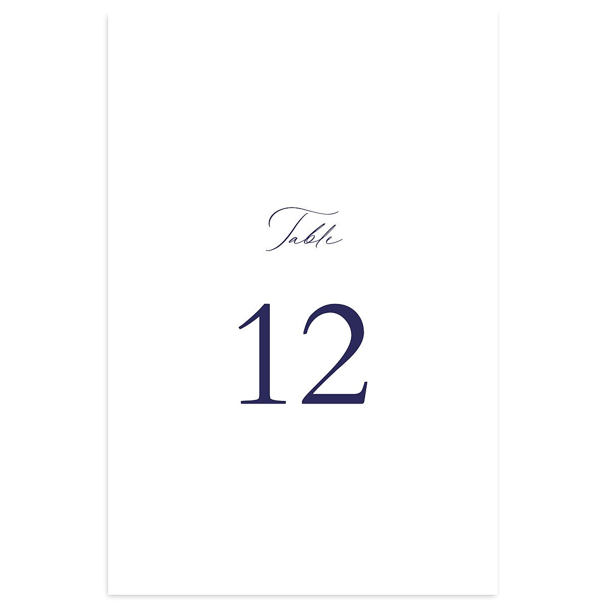Classic Shell Table Numbers