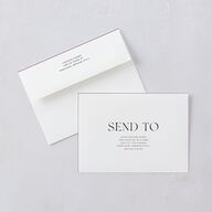 Border Date Save the Date Cards Licorice Signature smooth Blank No