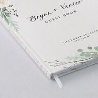 Rustic Botanical Wedding Guest Book Thyme