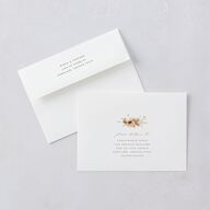 Bohemian Garden Wedding Invitations Cream Signature Blank No Standard