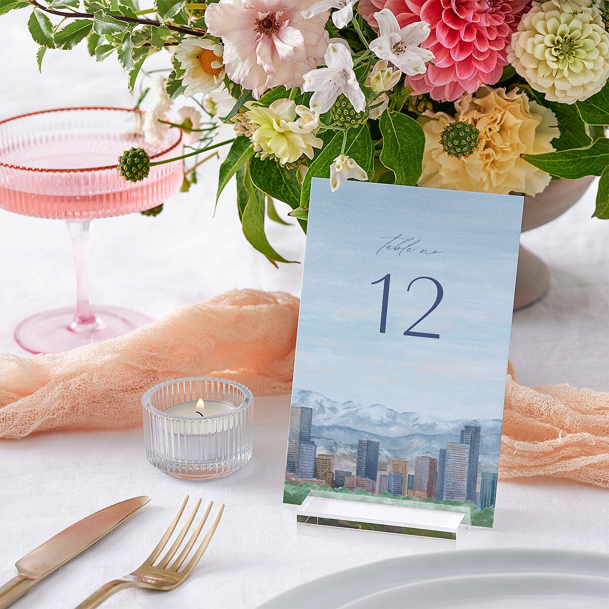 Scenic Denver Colorado Table Numbers — view 3