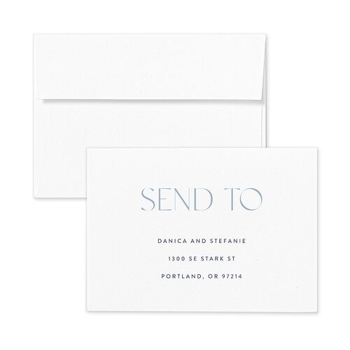 Windows Response Card Envelopes Rose Regency Blue Return Address Signature Standard