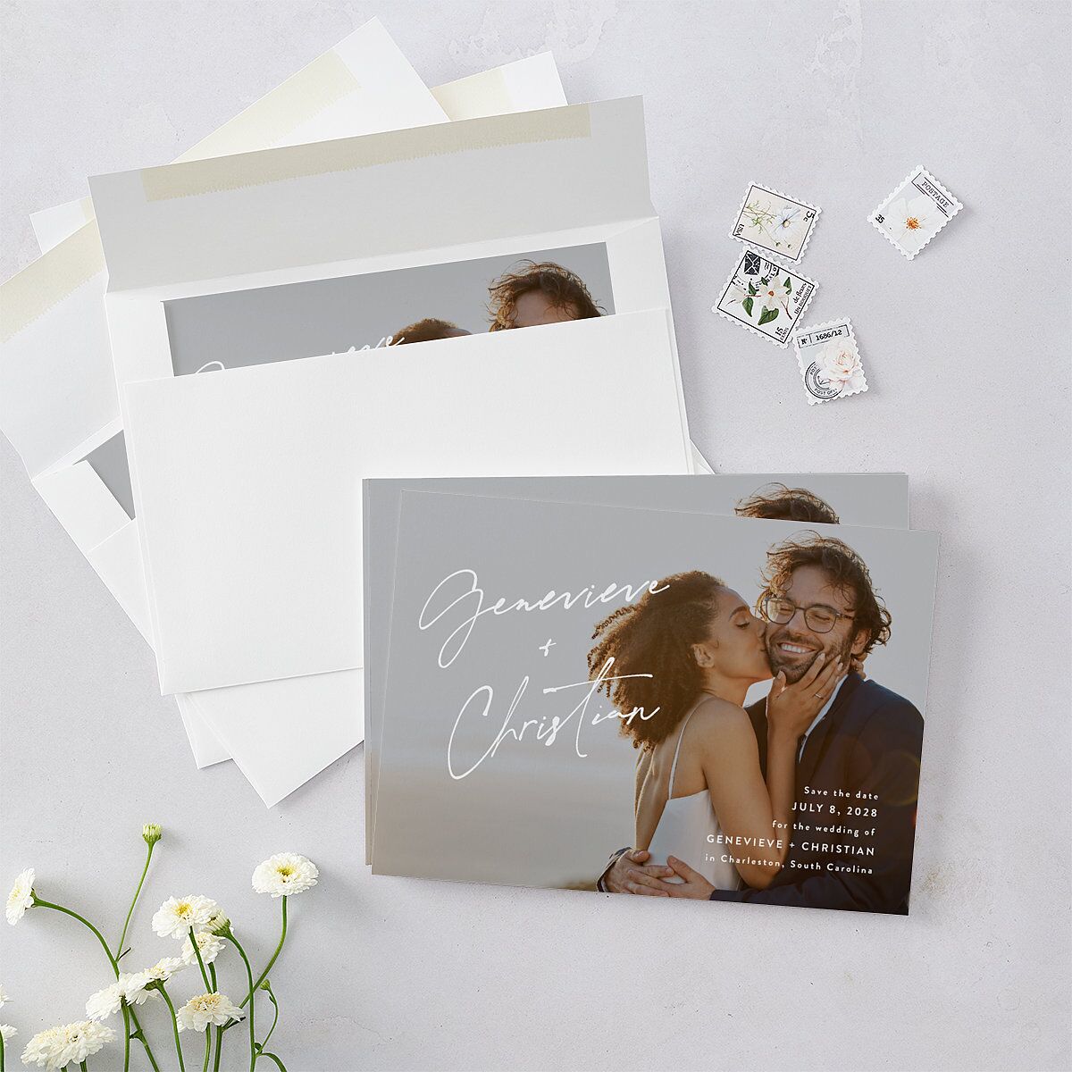 Written Names Save the Date Cards — view 5