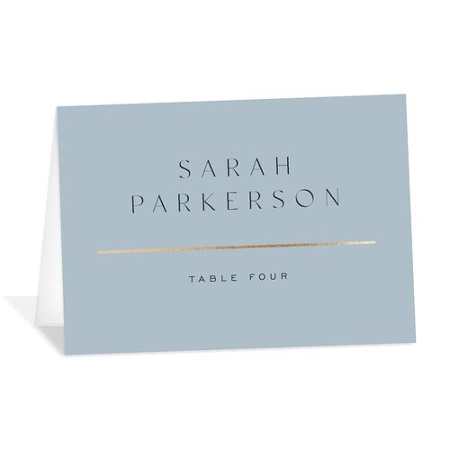 On This Day Place Cards Gold Midnight Navy Signature
