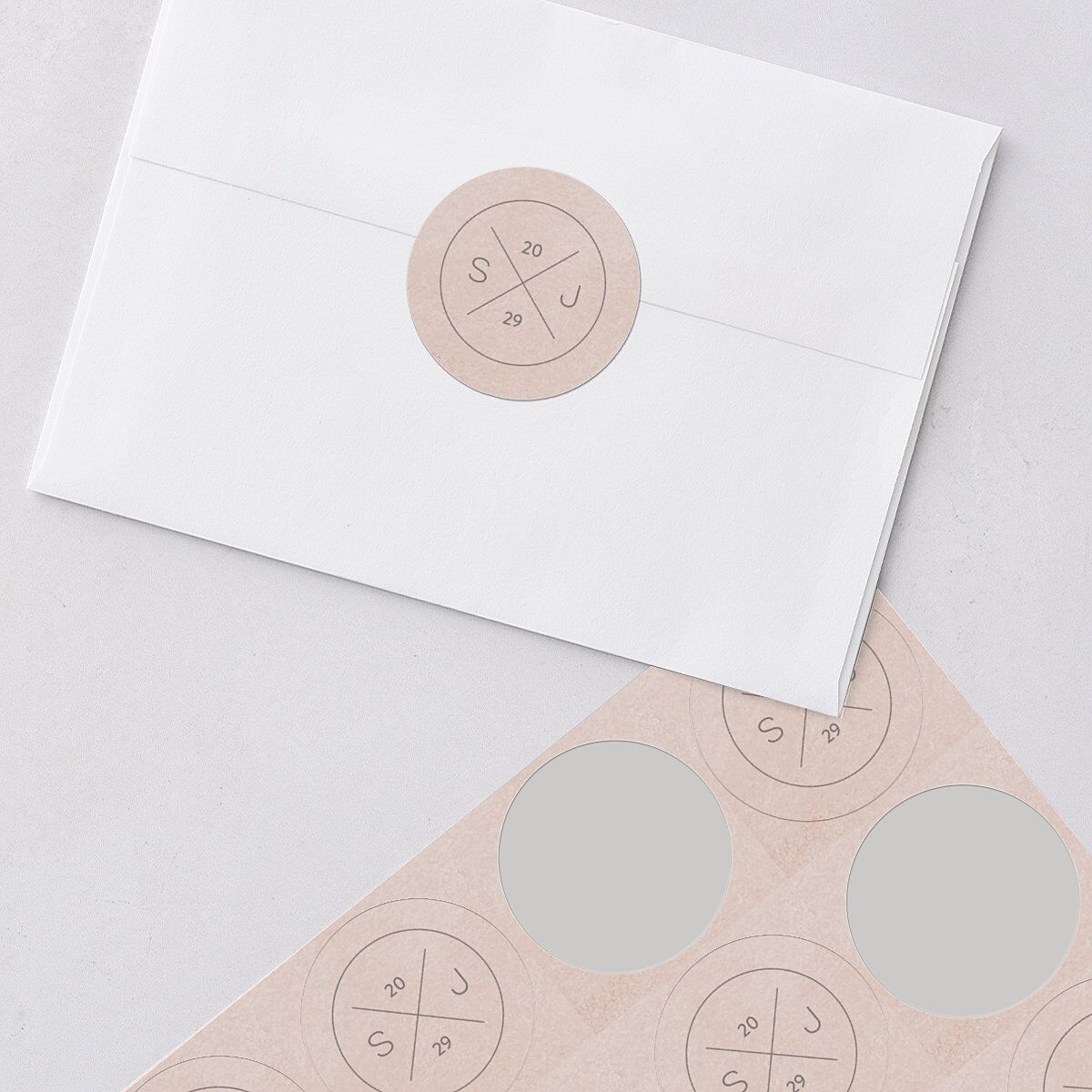 Painted Desert Wedding Stickers — view 3