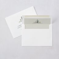 Elegant Mountain Border Wedding Invitations Meadow Signature Blank No Standard