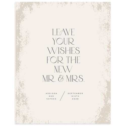 Metallic Edge Guest Books Champagne