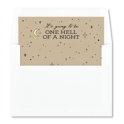 Halloween Tarot Skeletons Envelope Liners Tan Standard