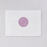 Delicate Lilac Wedding Stickers Amethyst