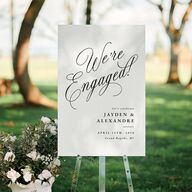 Elegant Engagement Party Calligraphy Standard Welcome Sign Large Champagne Standard Indoor Foam Core L Welcome