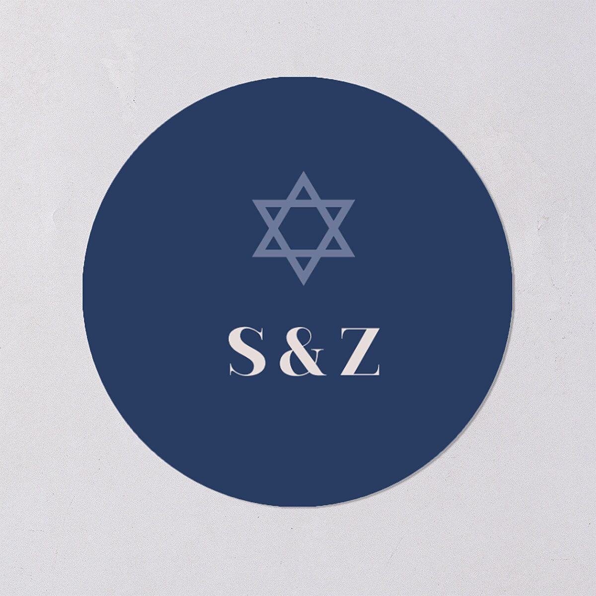 Jewish Chuppah Wedding Stickers Maritime Circle
