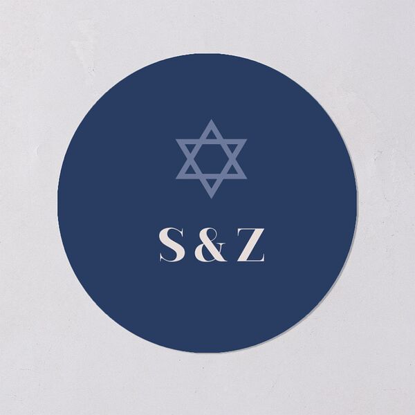 Jewish Chuppah Wedding Stickers Maritime Circle