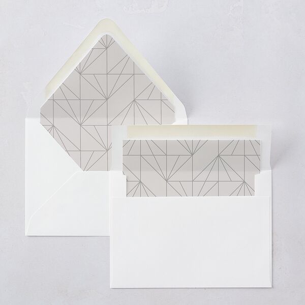 Elegant Frame Euro Envelope Liners Fog Luxe