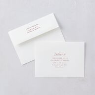 Simple Ballpoint Save the Date Cards Rust Signature smooth Blank No Standard