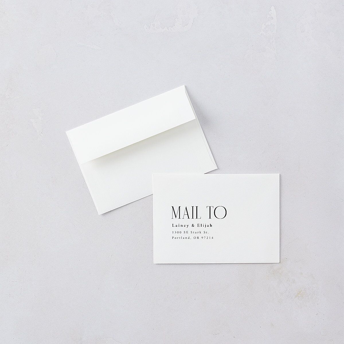 Editorial QR Wedding Response Cards Midnight Signature Rounded