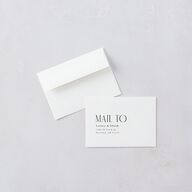 Editorial QR Wedding Response Cards Midnight Signature Rounded