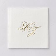 Romantic Rococo Luncheon Napkins Dusty Blue Napkin Uncoined