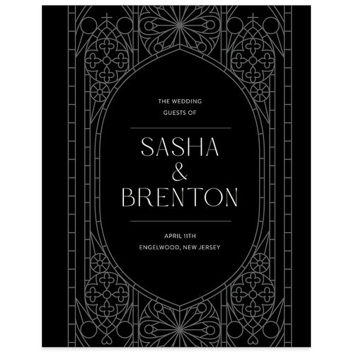 Chapel Arch Wedding Guest Book Licorice