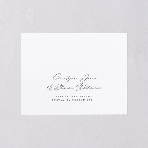 Dainty Wildflowers All-in-One Wedding Invitations Sunflower Signature Light Both Recipient and Return Addresses No