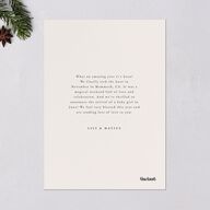 Bold Year Holiday Cards Gold Pure White Signature Blank Standard Portrait