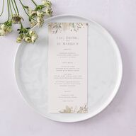 Ethereal Pampas Menus Gold Thyme Signature