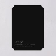 Classic Capture Save the Date Cards Midnight Signature smooth Blank No