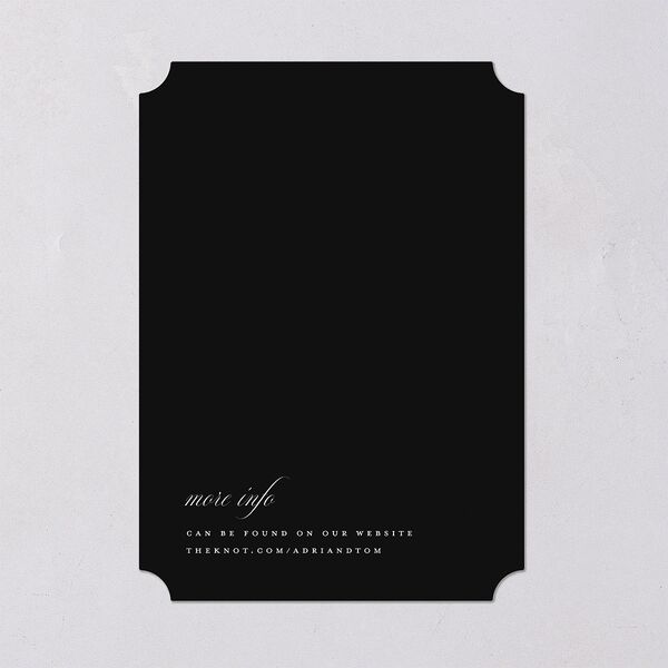 Classic Capture Save the Date Cards Midnight Signature smooth Blank No