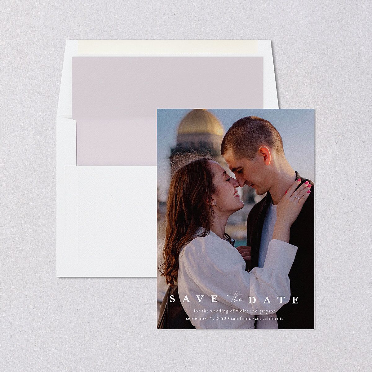 Ethereal Floral Save The Date Cards — view 4