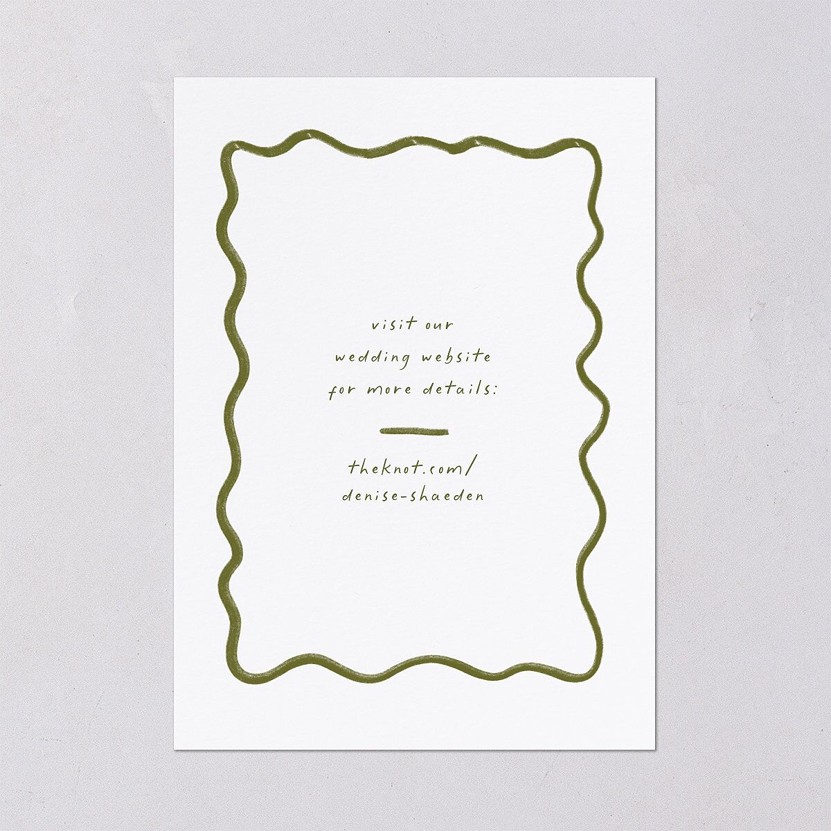 Dainty Bow Save the Date Cards Peridot Signature smooth Blank No Standard