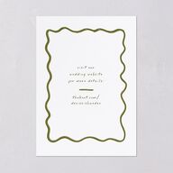 Dainty Bow Save the Date Cards Peridot Signature smooth Blank No Standard