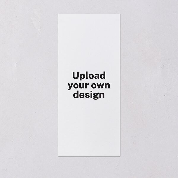Upload Your Own Design Portrait Photo Menus Pure White Signature