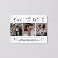 Film Strip Save The Date Magnets Pure White Magnet Paper